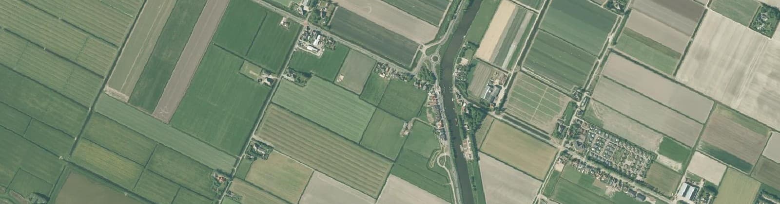 Luchtfoto van Burgervlotbrug en Buitengebied