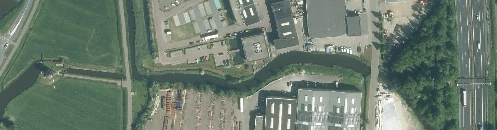 Luchtfoto van Bedrijventerrein