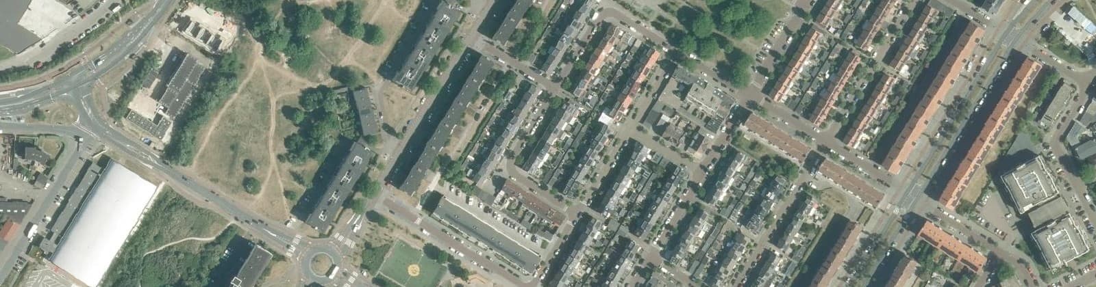 Luchtfoto van Herculesbuurt