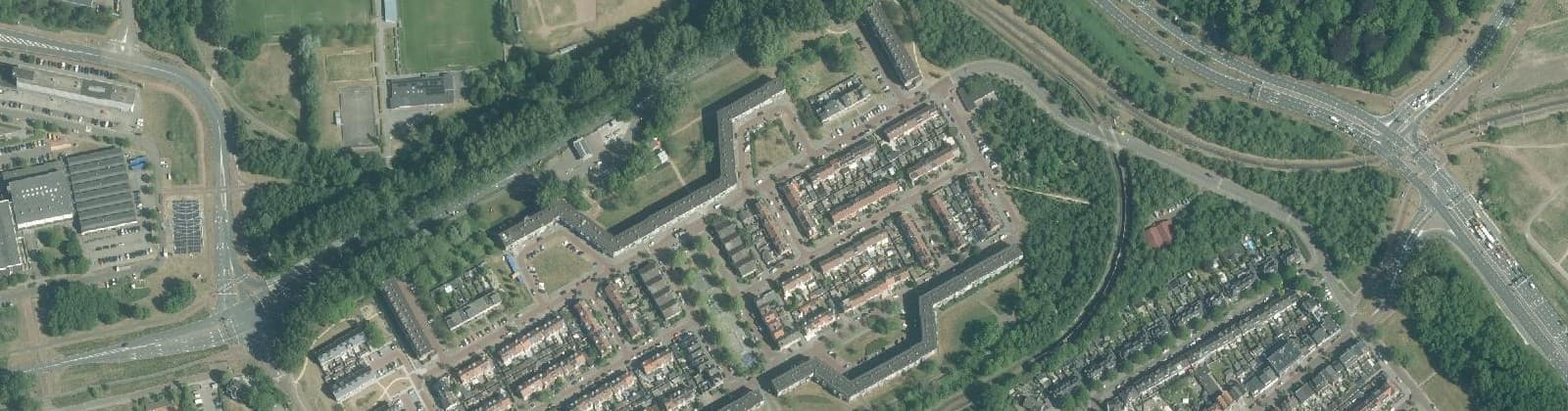Luchtfoto van Gildenbuurt