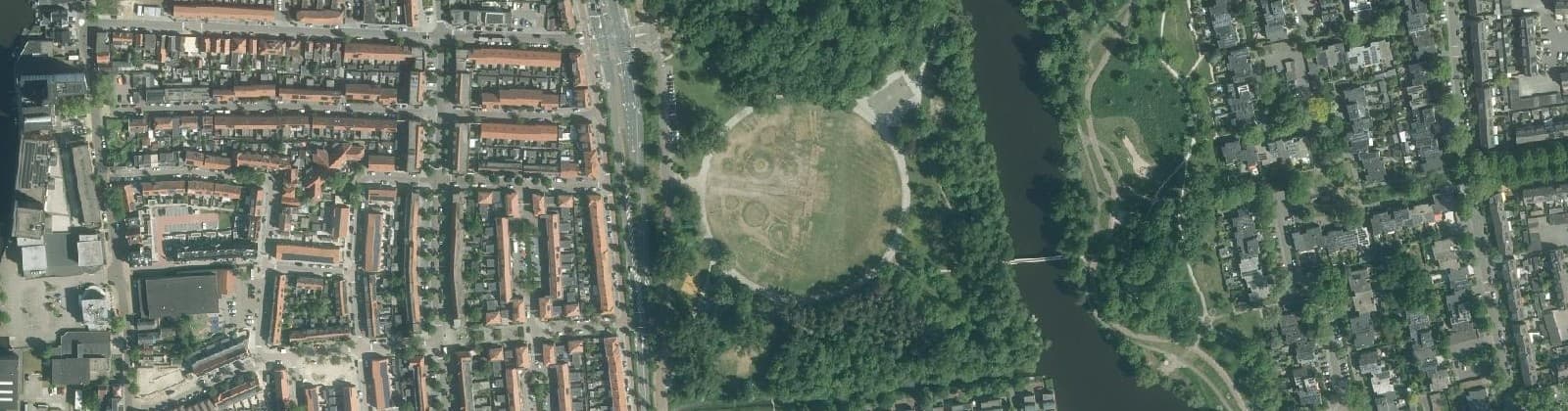 Luchtfoto van Rosmolenbuurt Oost