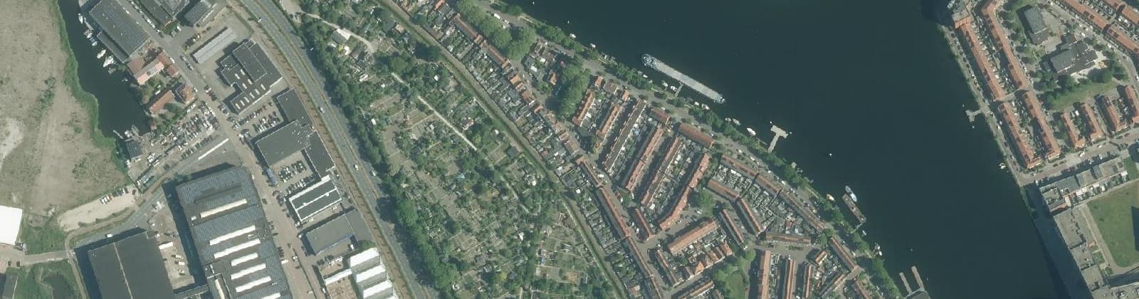 Luchtfoto van Havenbuurt