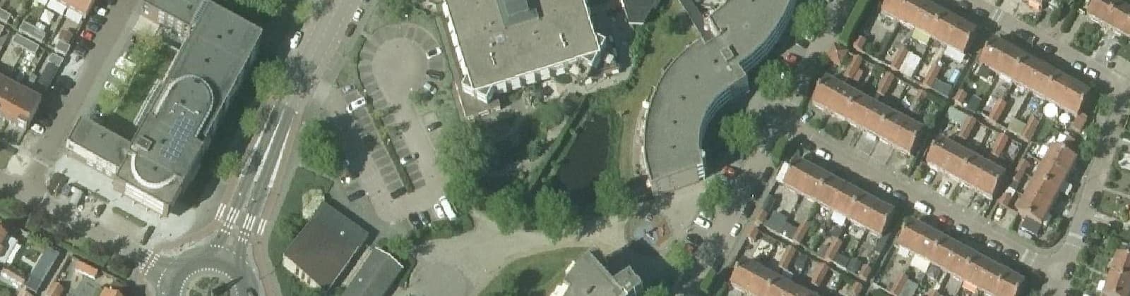Luchtfoto van Oranjebuurt