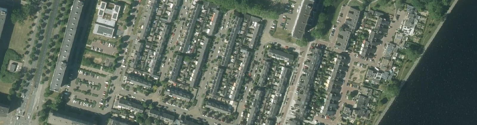 Luchtfoto van Edelstenenbuurt