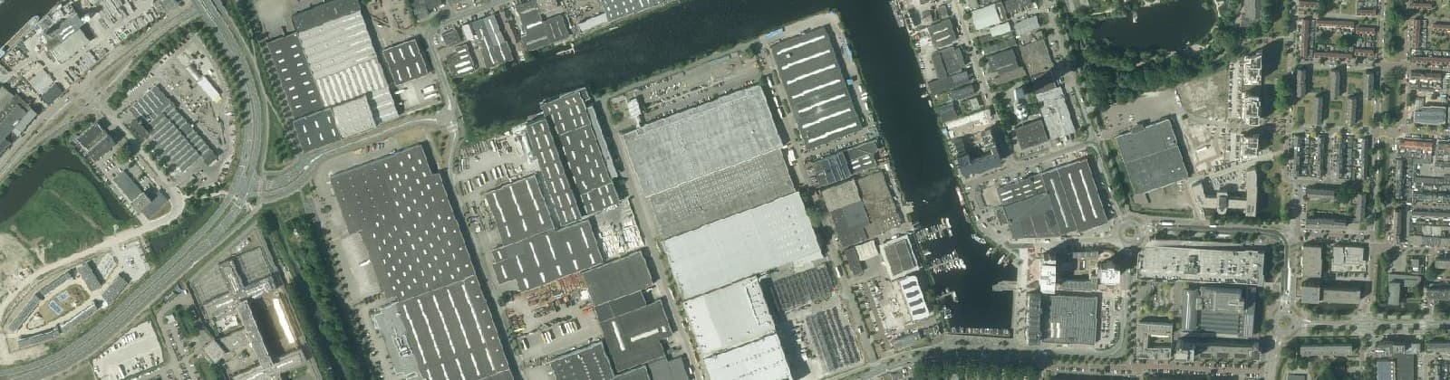 Luchtfoto van Bedrijventerrein Rijnhaven-Oost