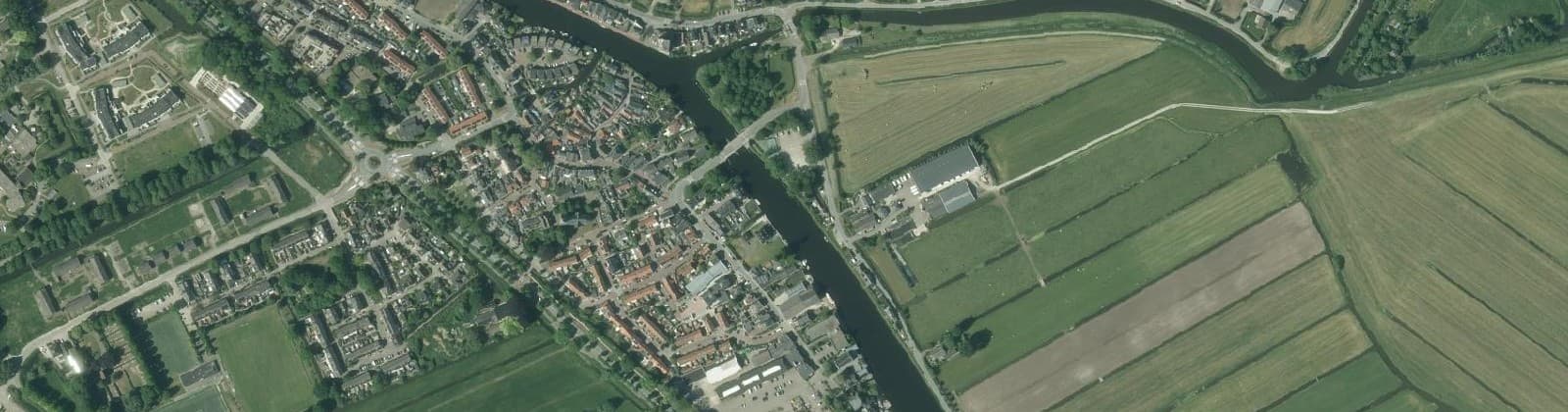 Luchtfoto van Zwammerdam Dorp