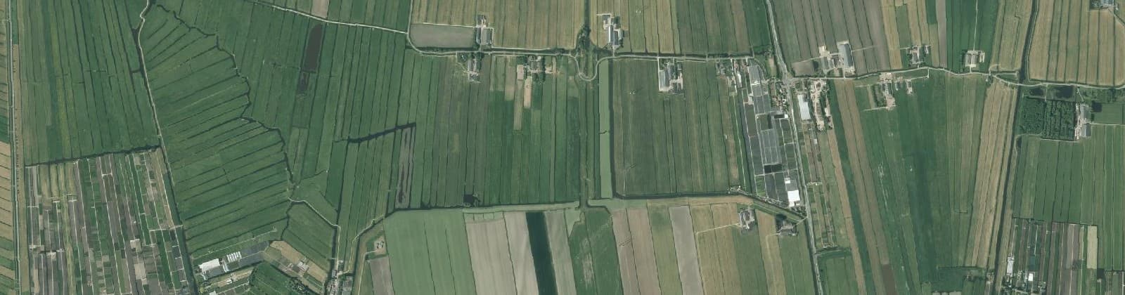 Luchtfoto van Buitengebied Hazerswoude-Dorp