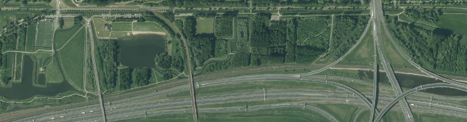 Luchtfoto van Vrijenburgbos