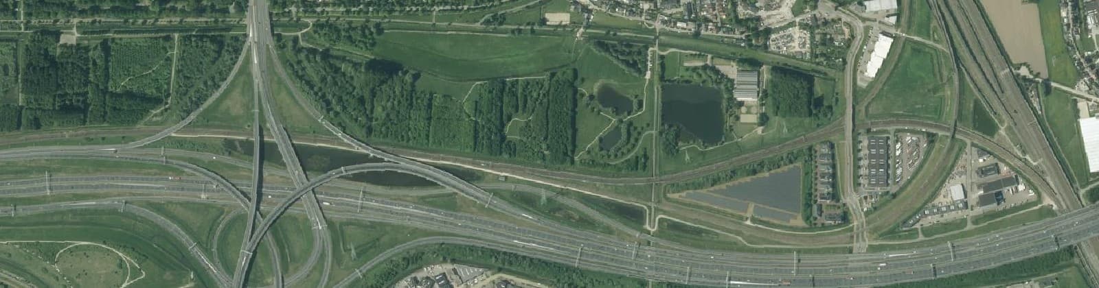 Luchtfoto van Kooiwalbos