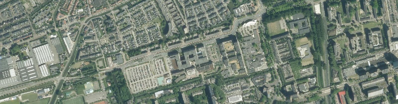 Luchtfoto van Reinier de Graafbuurt