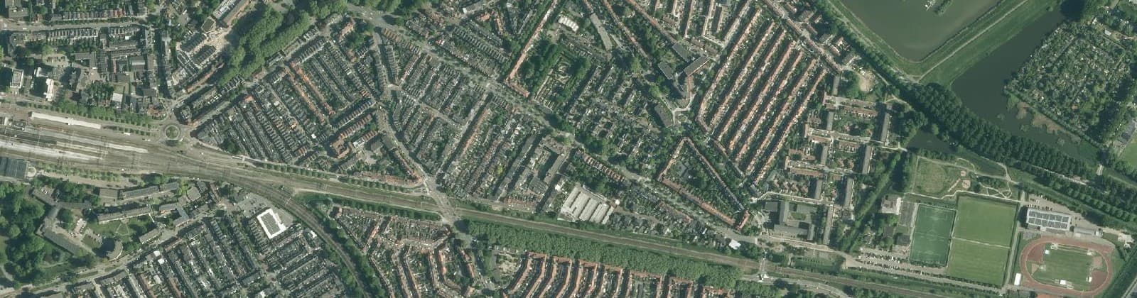 Luchtfoto van Indische Buurt-Zuid
