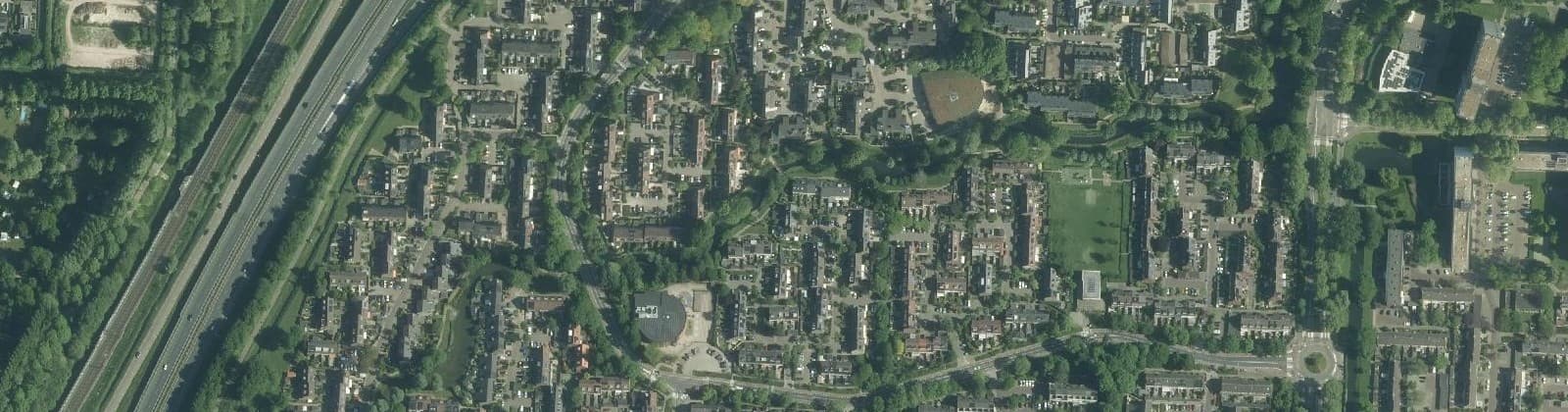 Luchtfoto van Waterman en omgeving