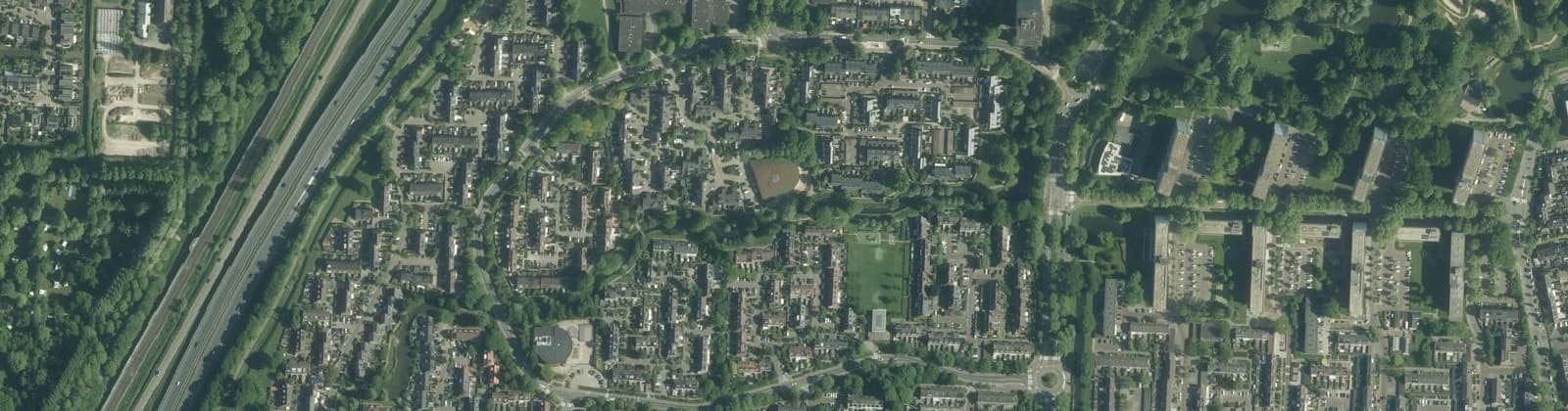 Luchtfoto van Driehoek en omgeving