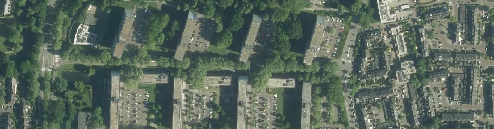 Luchtfoto van Blaauwweg en omgeving