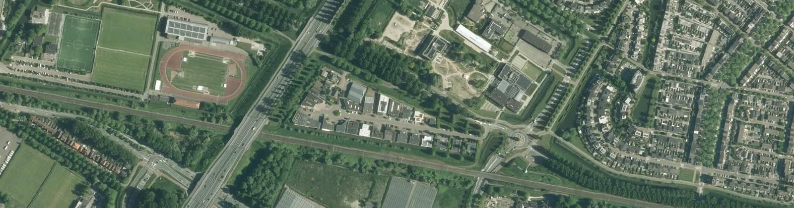 Luchtfoto van Bedrijventerrein Groene Zoom
