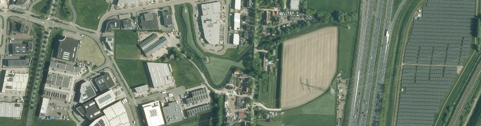 Luchtfoto van Tweede Tol