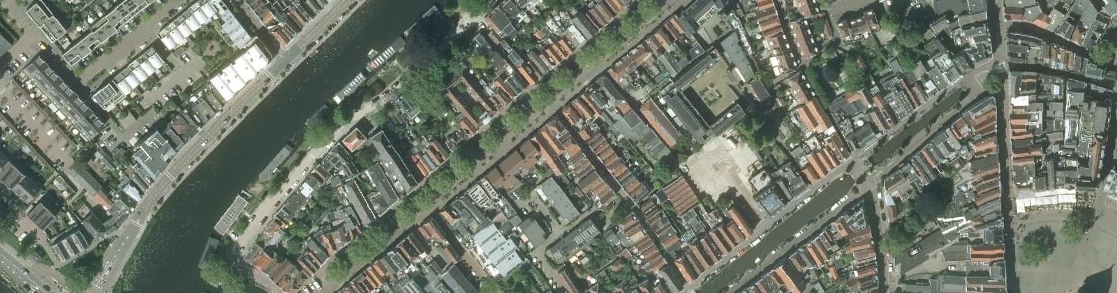 Luchtfoto van Turfmarkt e.o.