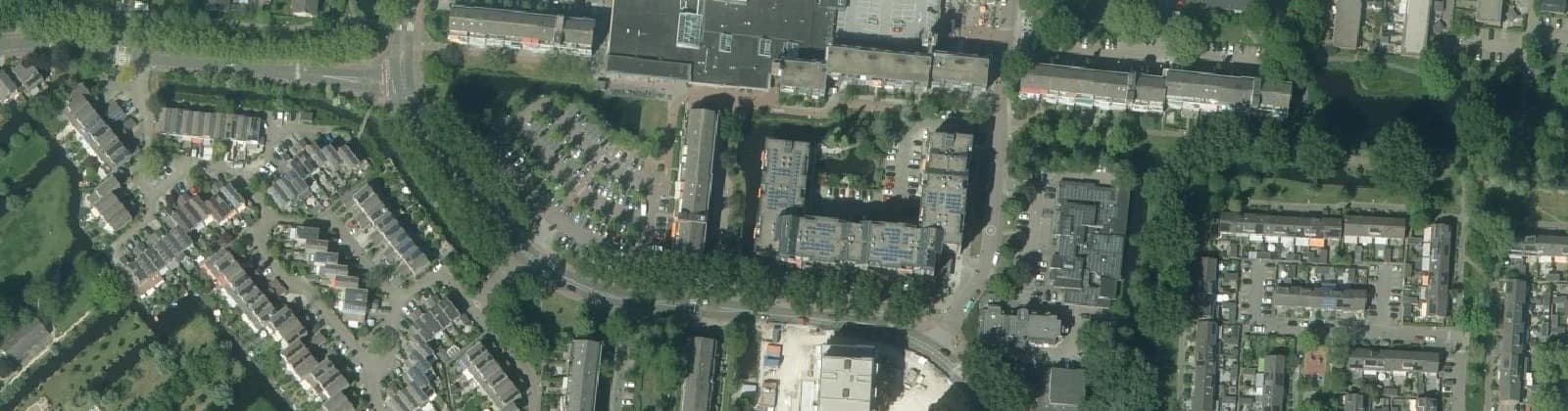 Luchtfoto van Hoef- en Veldbuurt