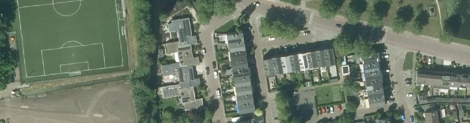 Luchtfoto van Sportbuurt