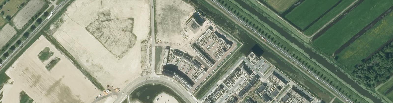 Luchtfoto van Pioniersbuurt