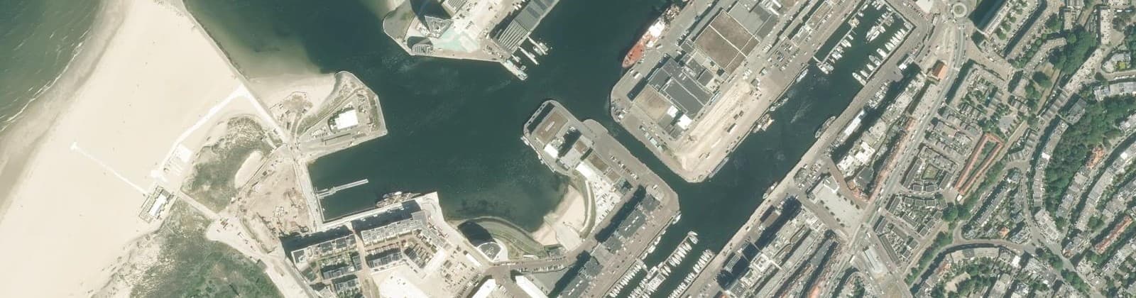 Luchtfoto van Vissershaven