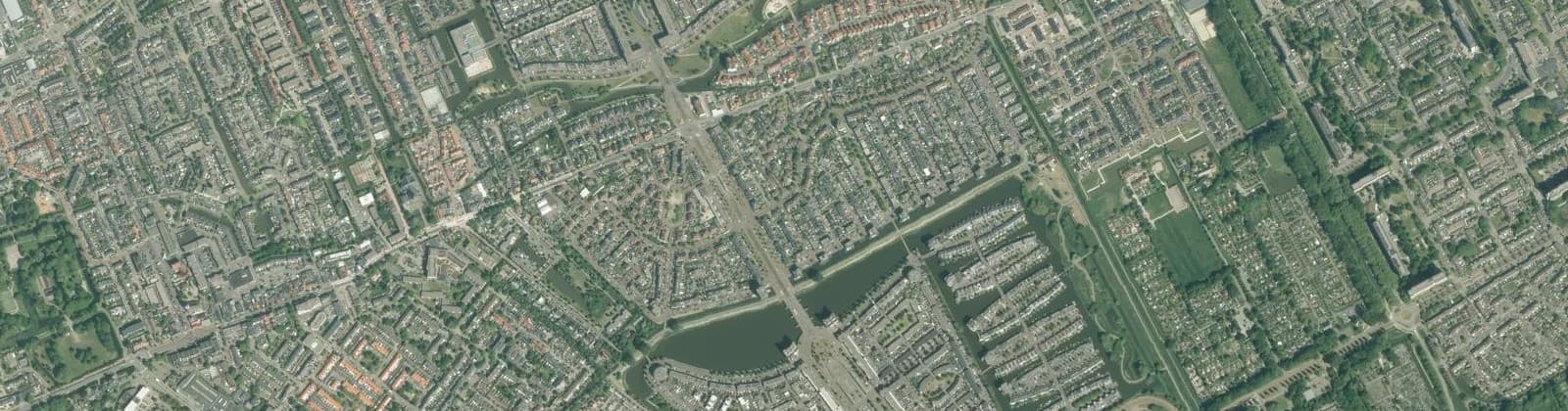 Luchtfoto van Parkbuurt oosteinde