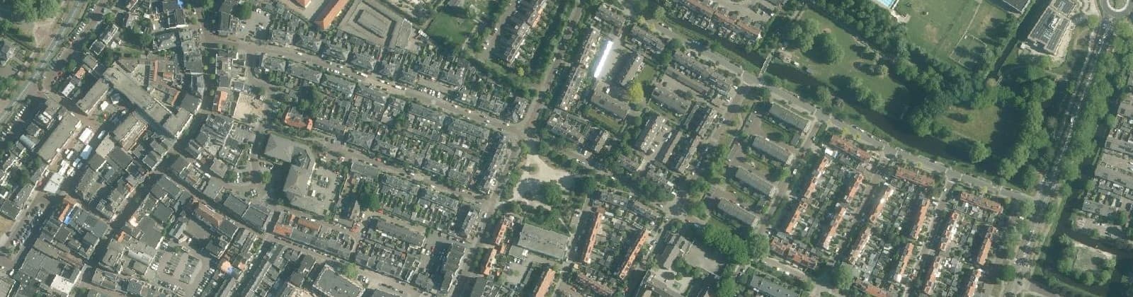 Luchtfoto van Oranjebuurt