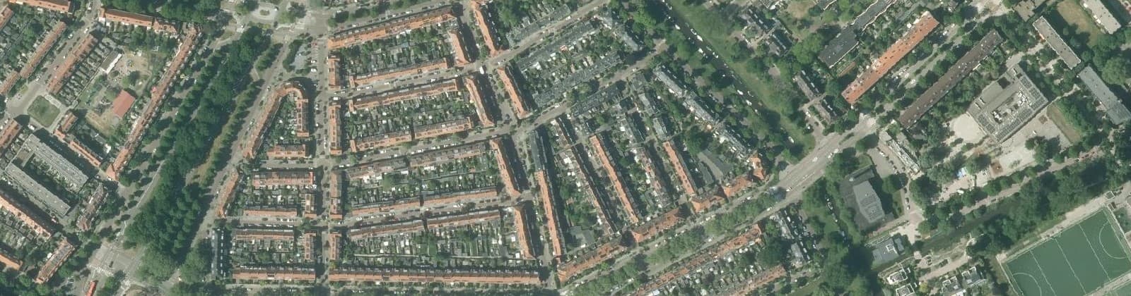 Luchtfoto van Professorenwijk-West