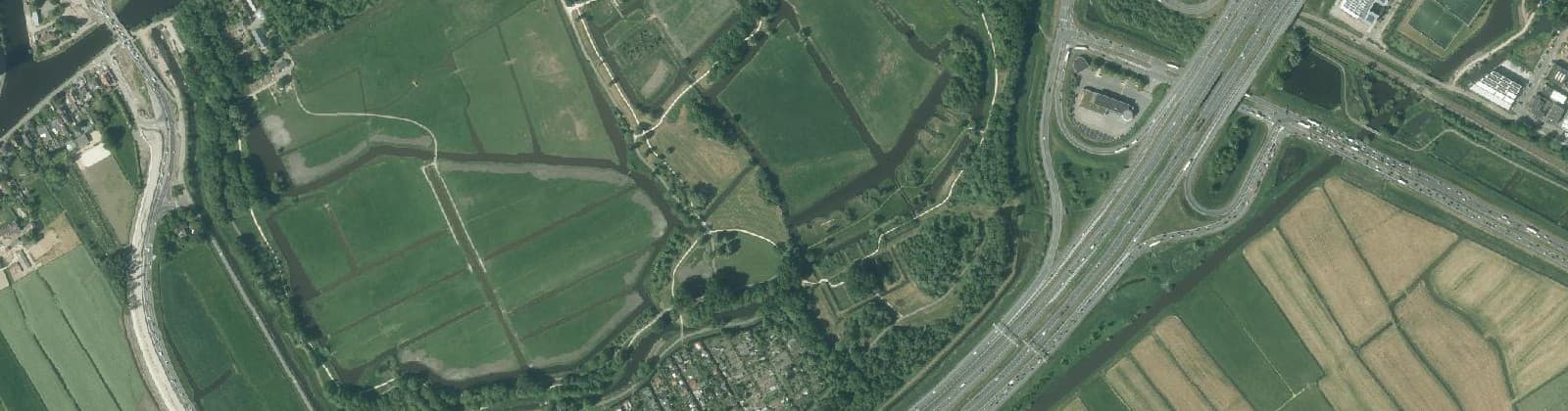 Luchtfoto van Klein Cronestein