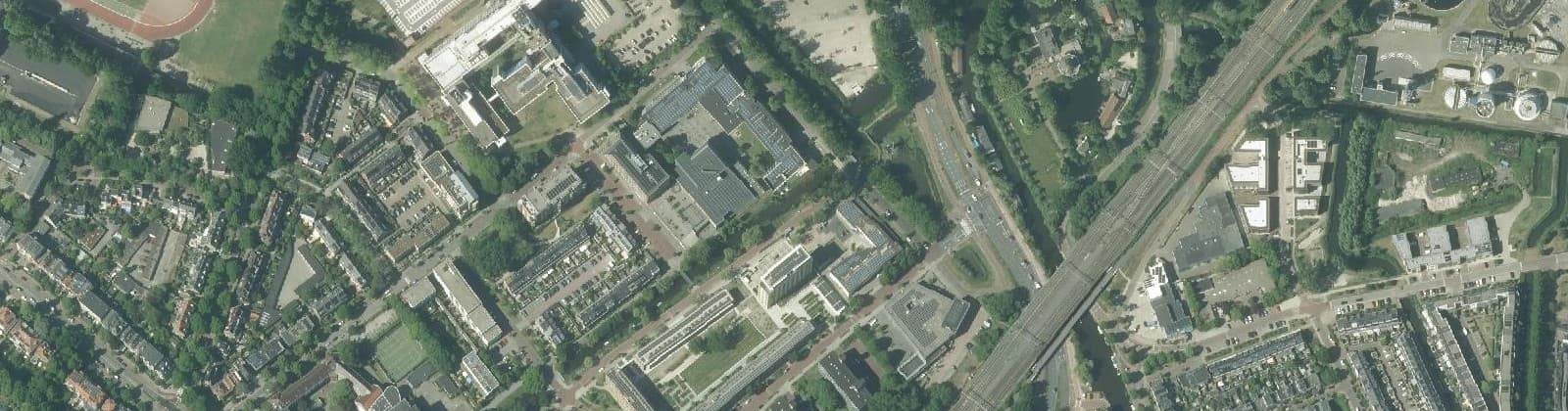 Luchtfoto van Houtkwartier