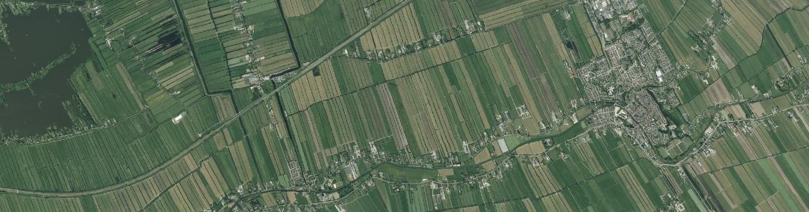 Luchtfoto van Hekendorpse buurt