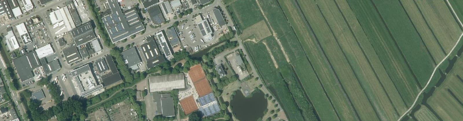 Luchtfoto van Groenbuffer noord