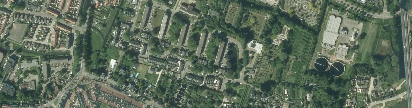 Luchtfoto van Zeeheldenbuurt