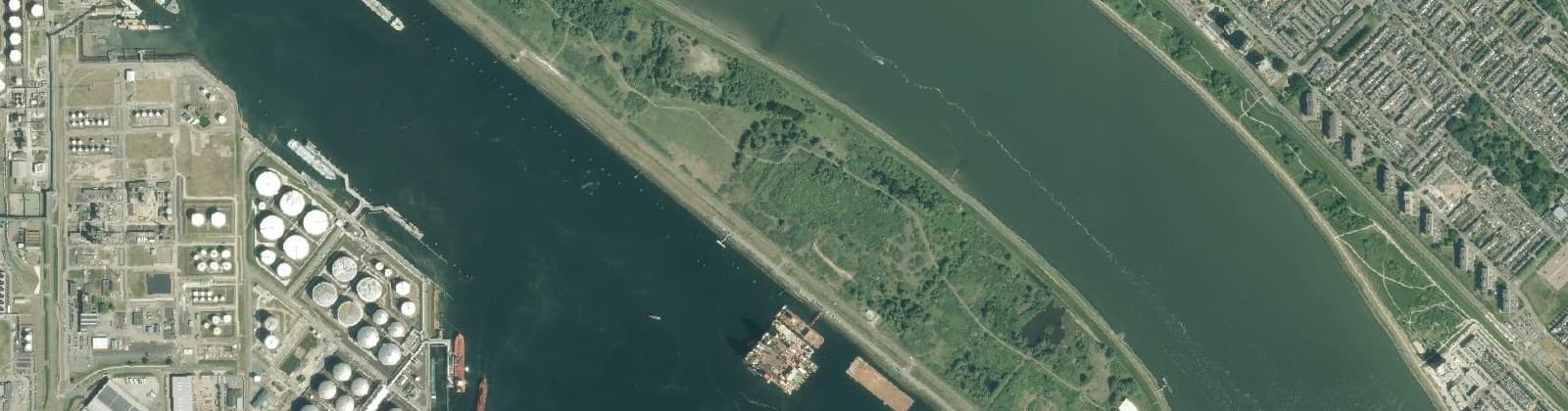 Luchtfoto van Noordzeeweg