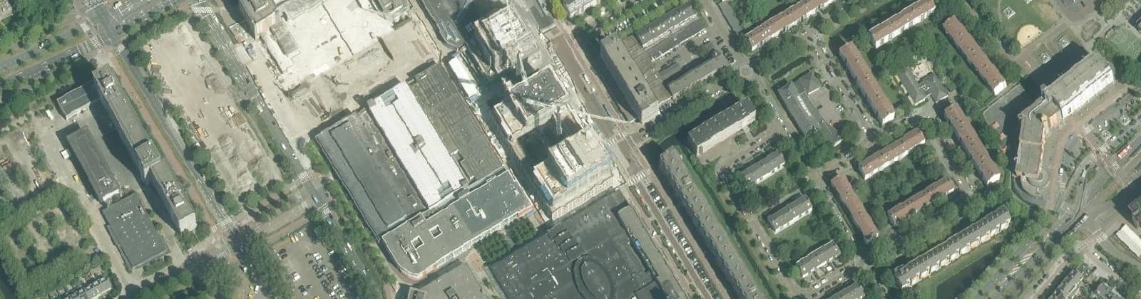 Luchtfoto van Artiestenbuurt