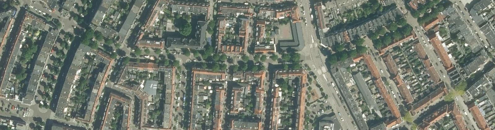 Luchtfoto van Schrijversbuurt