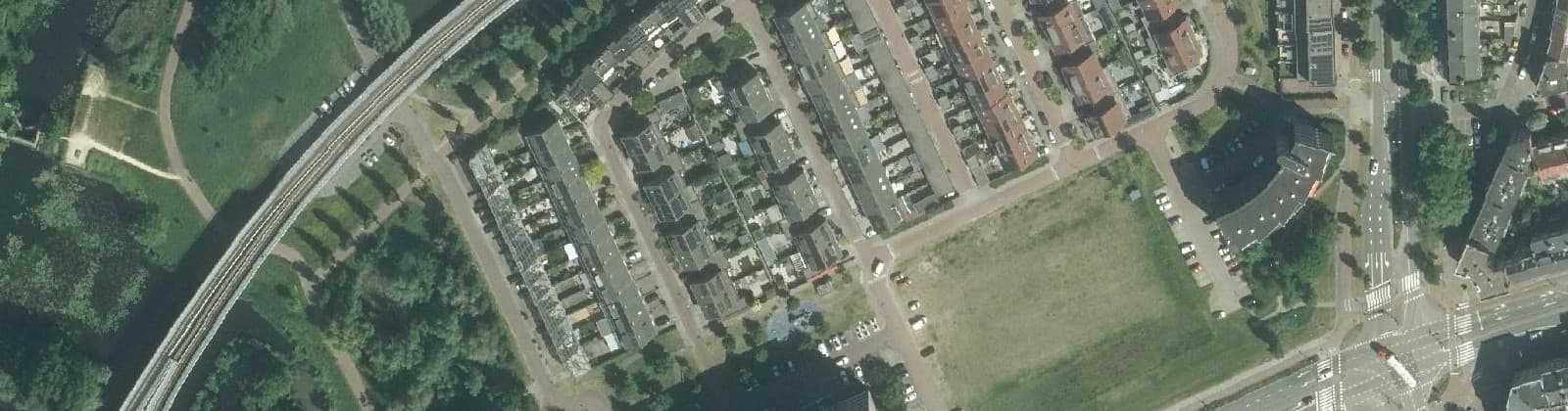 Luchtfoto van Distillateursbuurt
