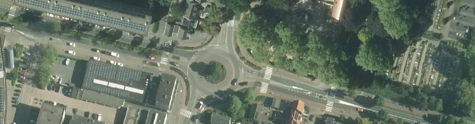 Luchtfoto van Stationsweg