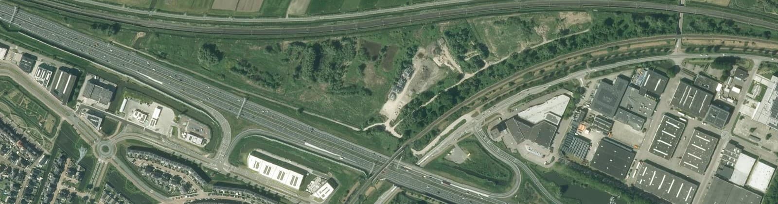 Luchtfoto van Bedrijventerrein De Driehoek