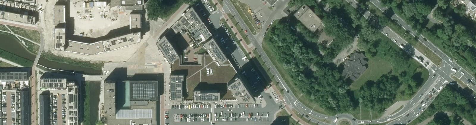 Luchtfoto van Palenstein-Centrum