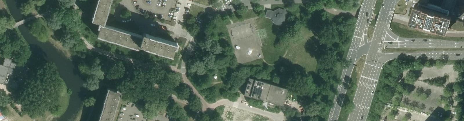 Luchtfoto van Bossenbuurt hoog-Oost