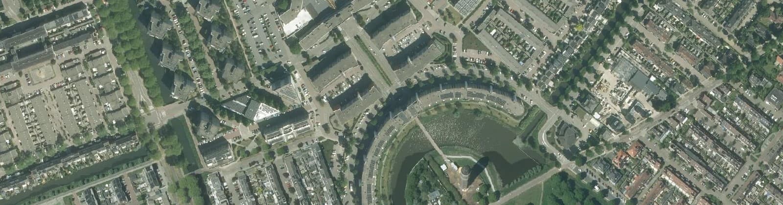Luchtfoto van Gangenbuurt-West