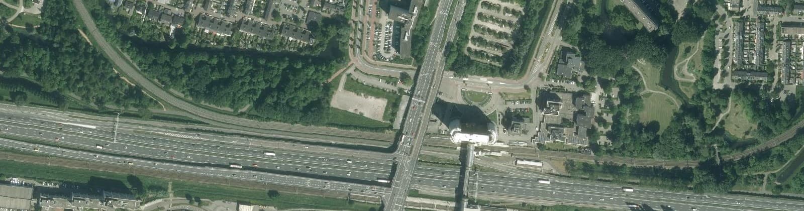 Luchtfoto van Stationsbuurt-Noord