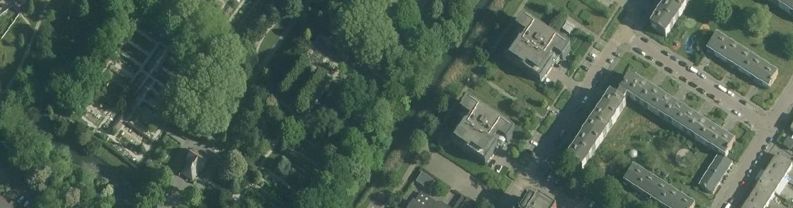 Luchtfoto van Begraafplaats Noord