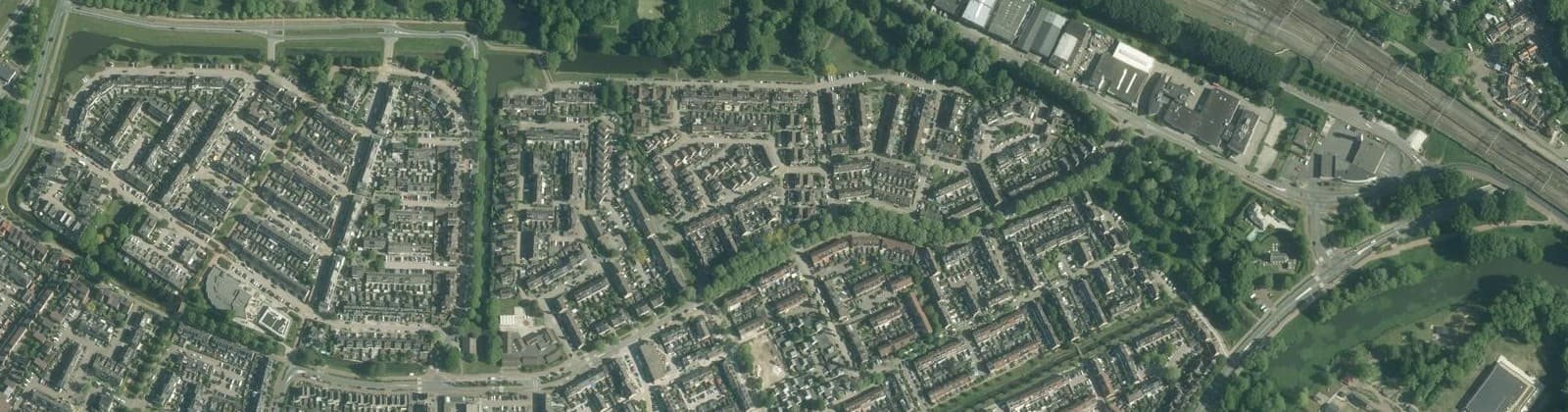 Luchtfoto van Componistenbuurt-Noord