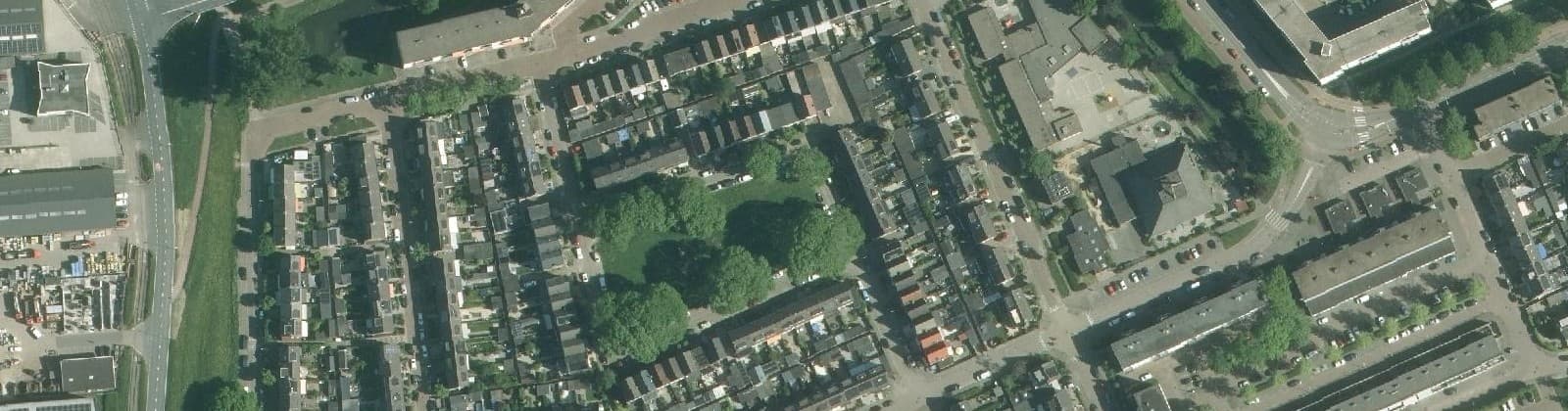 Luchtfoto van Verzetsheldenbuurt