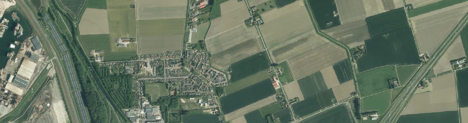 Luchtfoto van Buitengebied Nieuwdorp