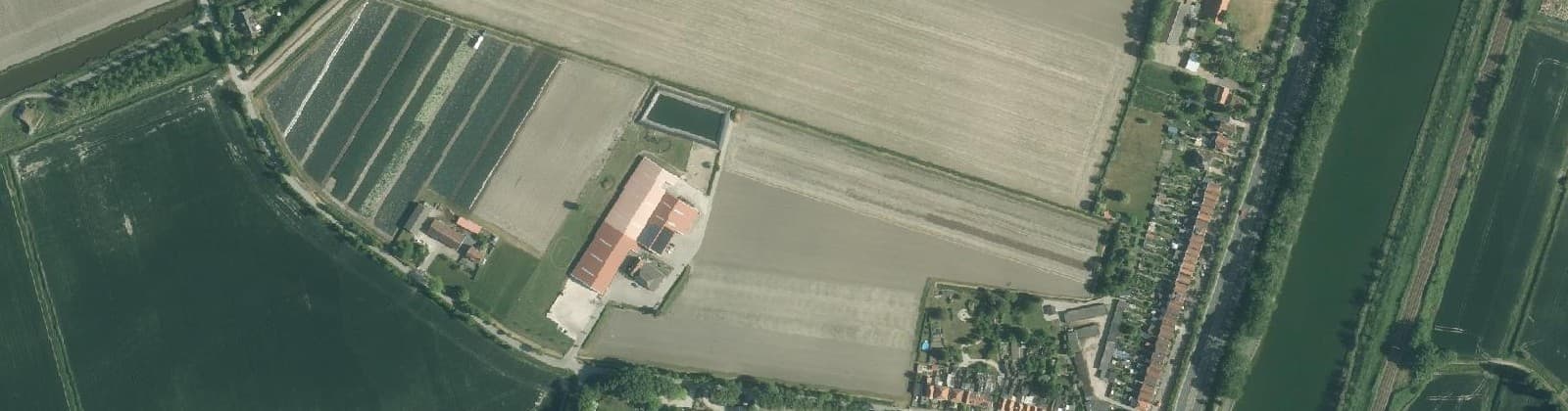 Luchtfoto van Nieuw Abeele