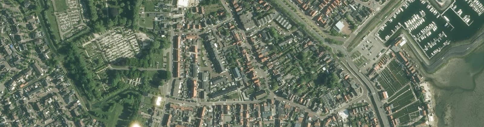 Luchtfoto van Yerseke - Kern