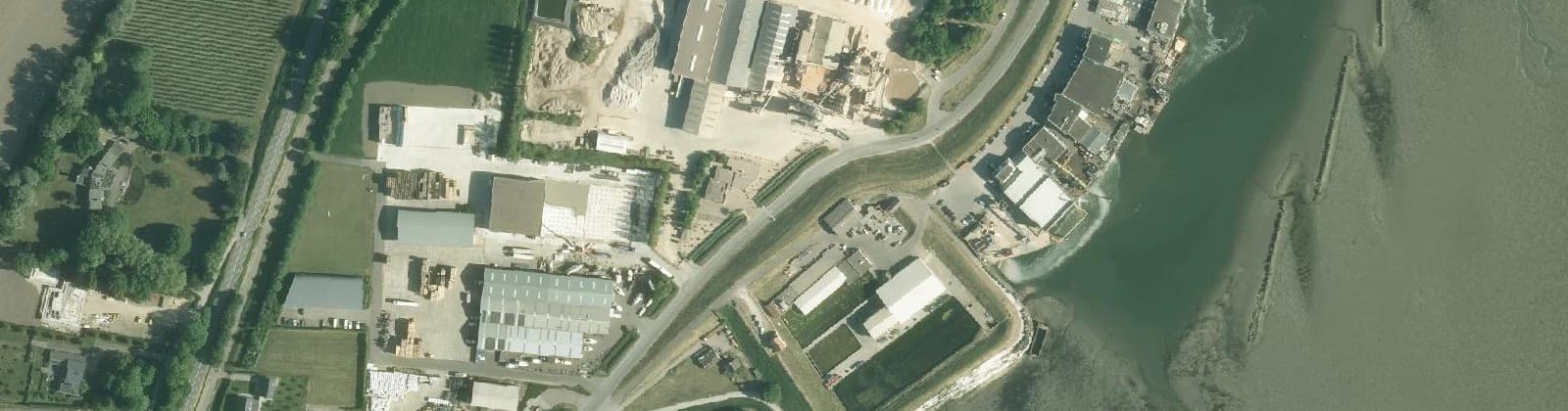 Luchtfoto van Yerseke - Molenpolder/Olzendepolder